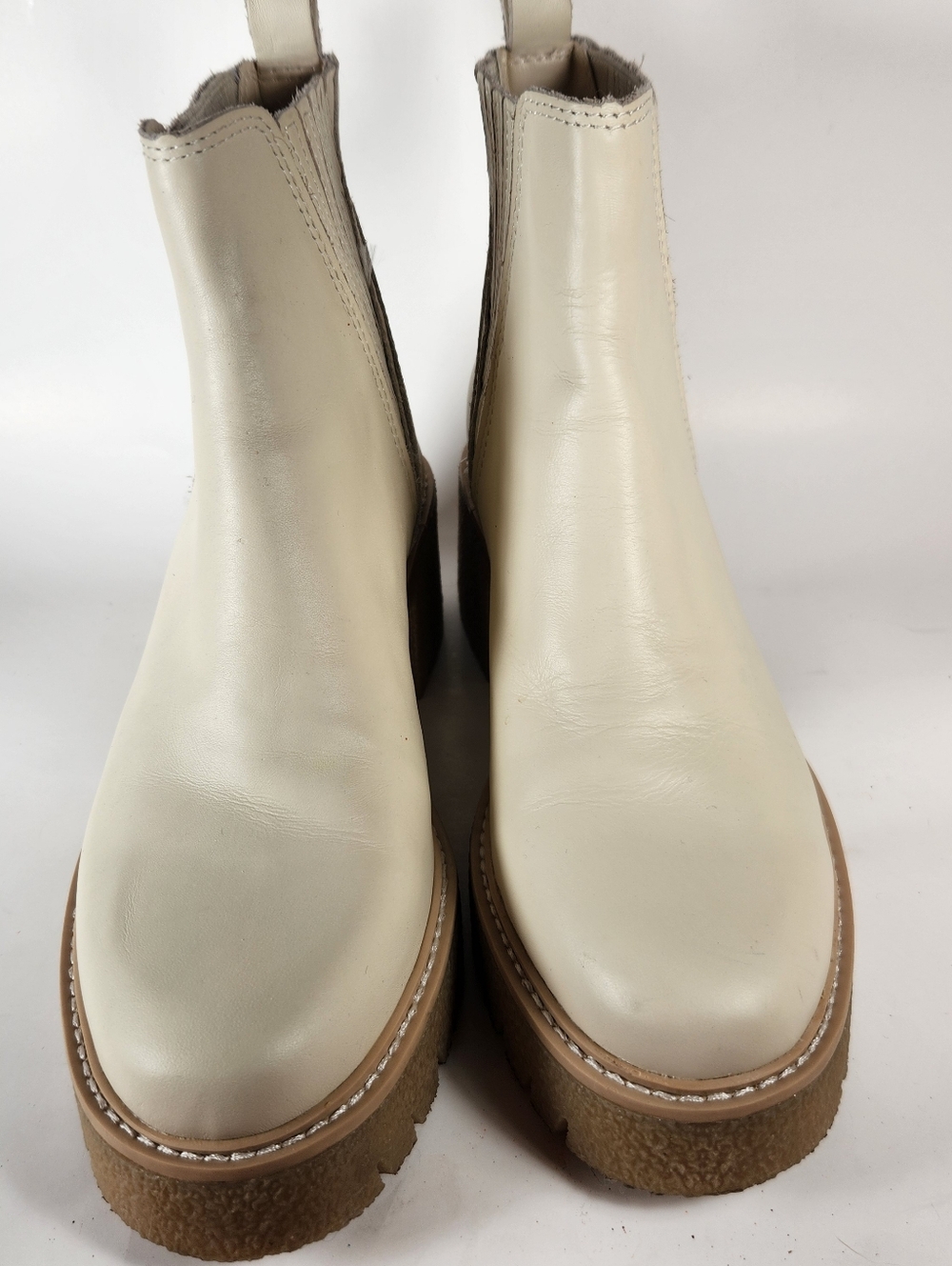 DOLCE VITA Women's Harte H2O Boot Size 8 Ivory Leather Shoe - Picture 4 of 10